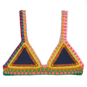 Kiini bikini top size M in Tasmin navy blue